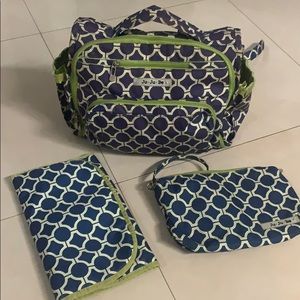 Ju-Ju-Be Diaper Bag backpack 3 pc set